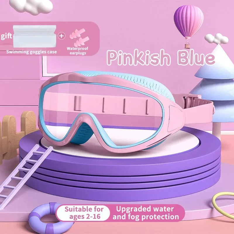 🍹2025 Hot Sale 50%OFF☀️HD children's large frame waterproof and anti-fog swimming goggles🥽
