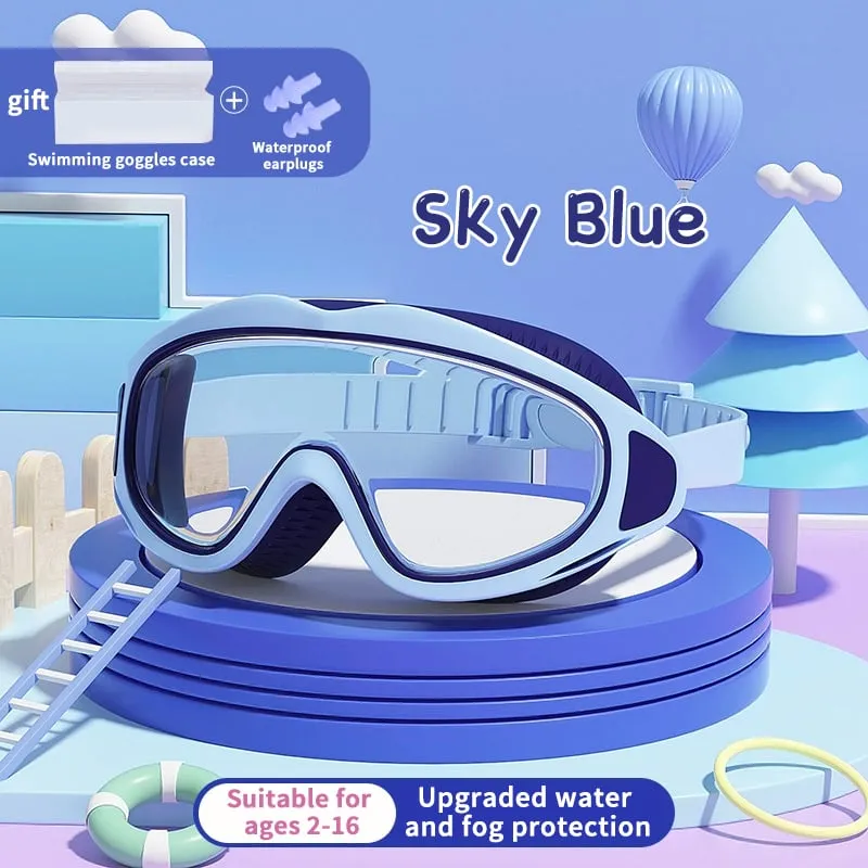 🍹2025 Hot Sale 50%OFF☀️HD children's large frame waterproof and anti-fog swimming goggles🥽