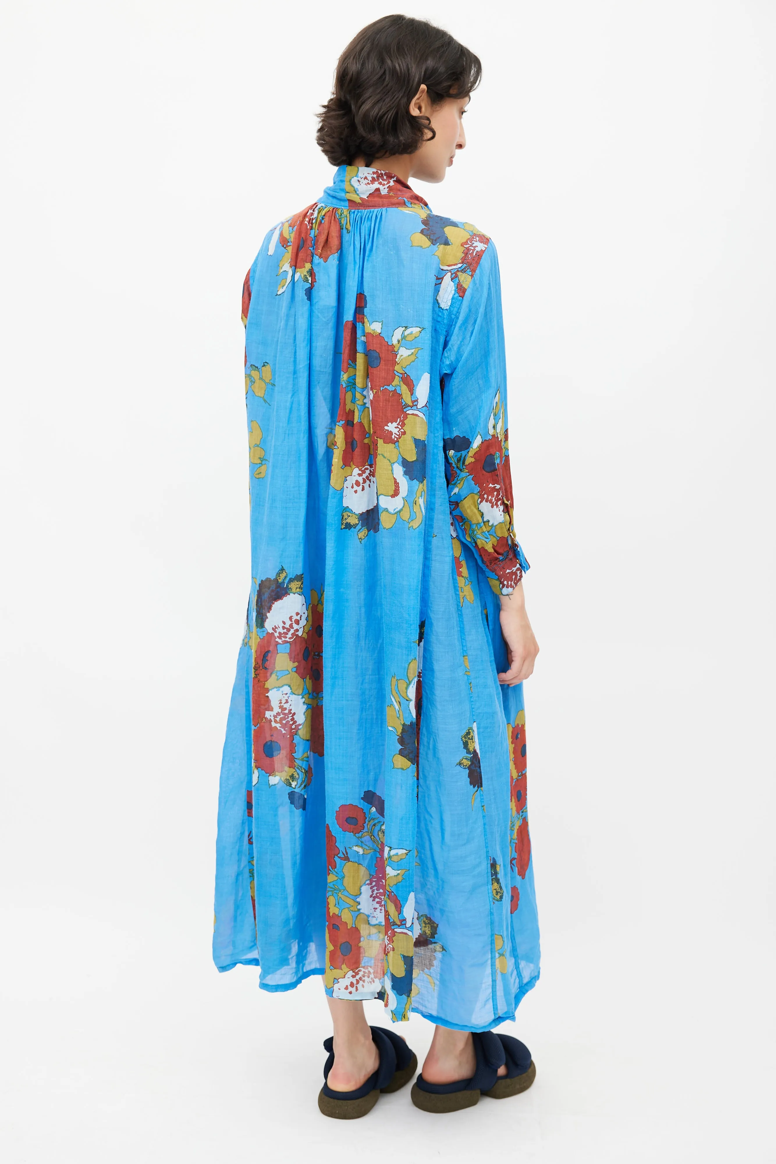 Blue & Multi Floral Dress