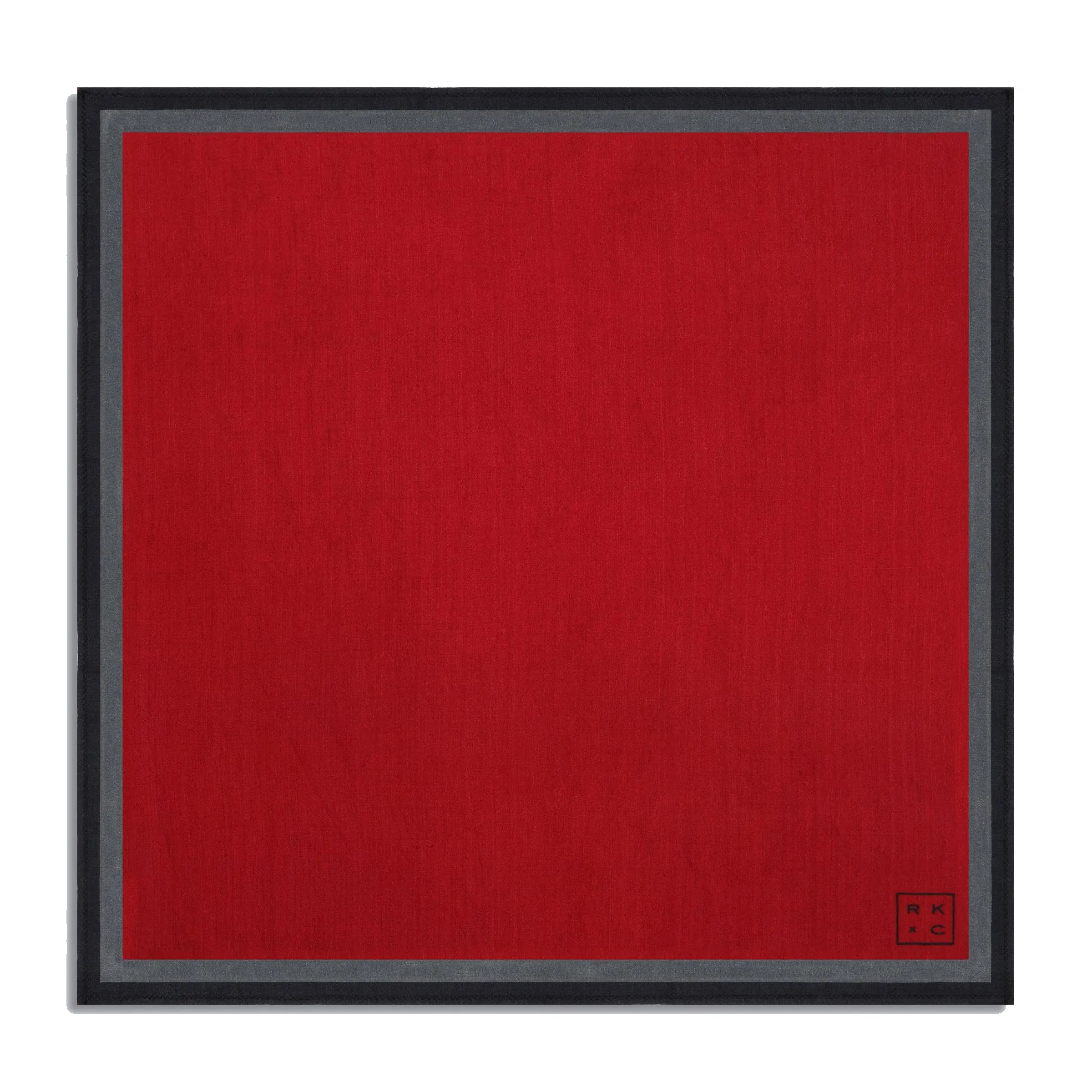 Chokore Garnet - Pocket Square & Chokore Repp Tie (Red) Necktie