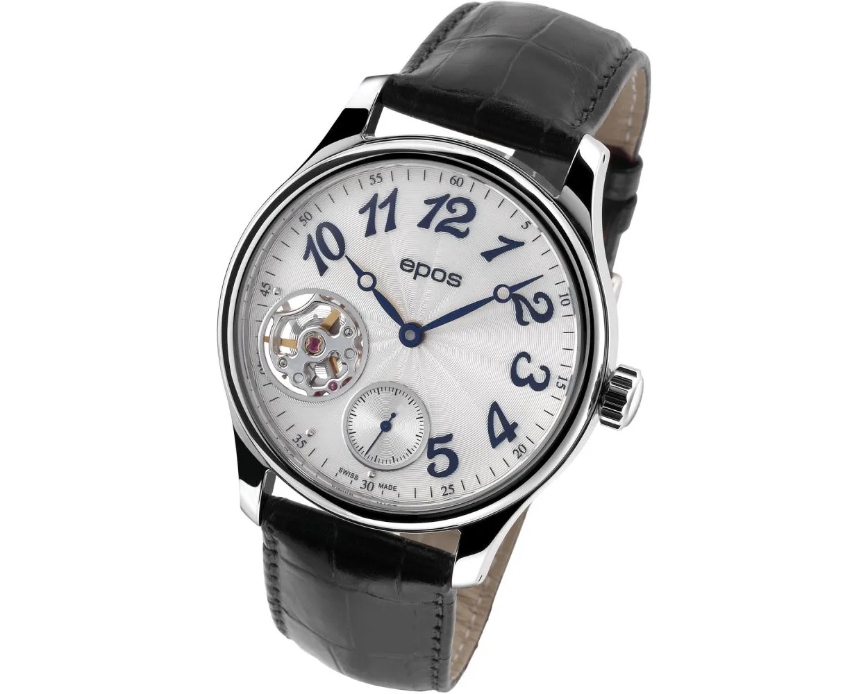 EPOS Timeless Sapphire Crystal Dress Hand-Wound Watch
