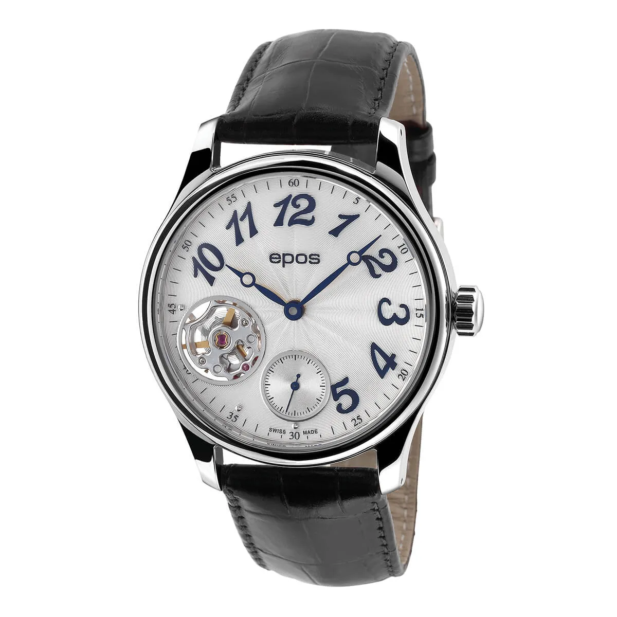 EPOS Timeless Sapphire Crystal Dress Hand-Wound Watch
