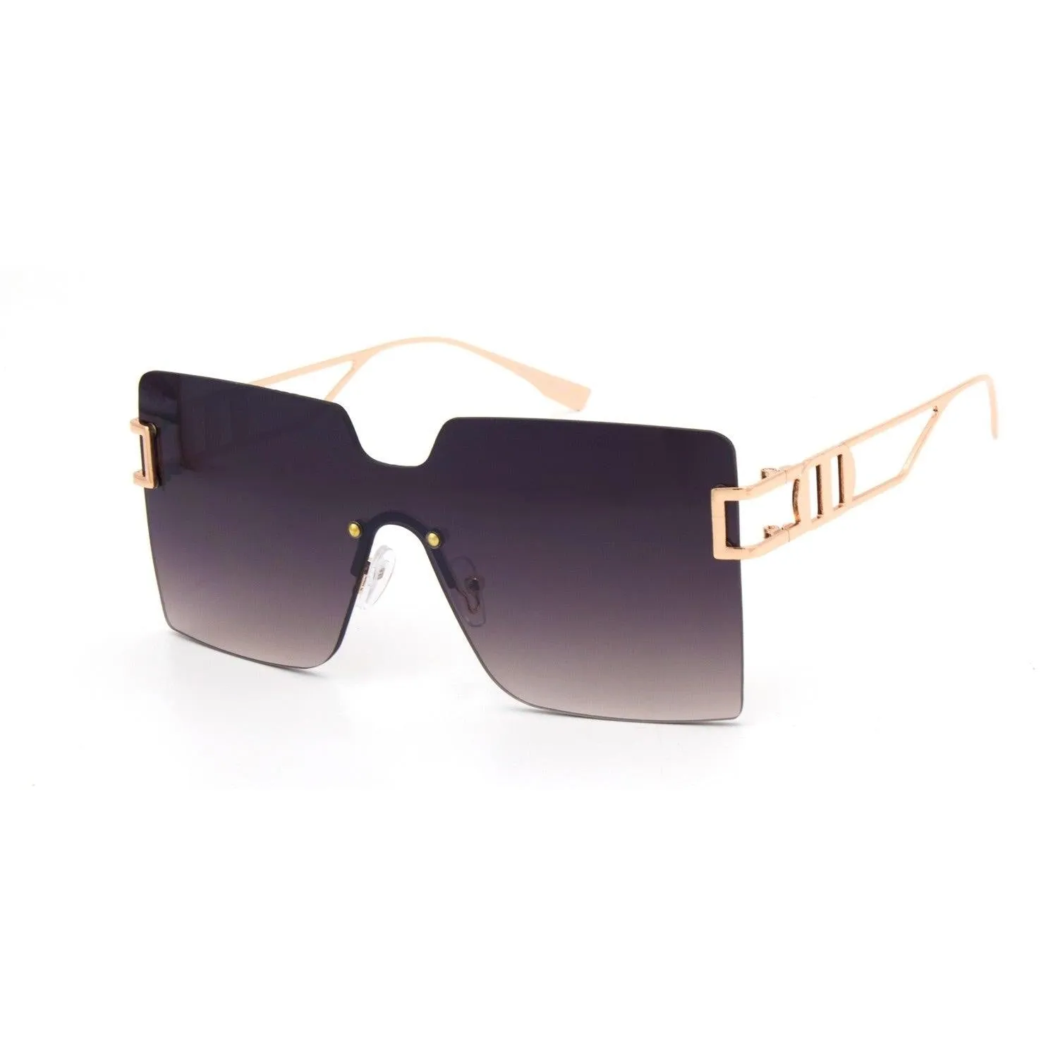 Fashion Rimless Square Sunglasses