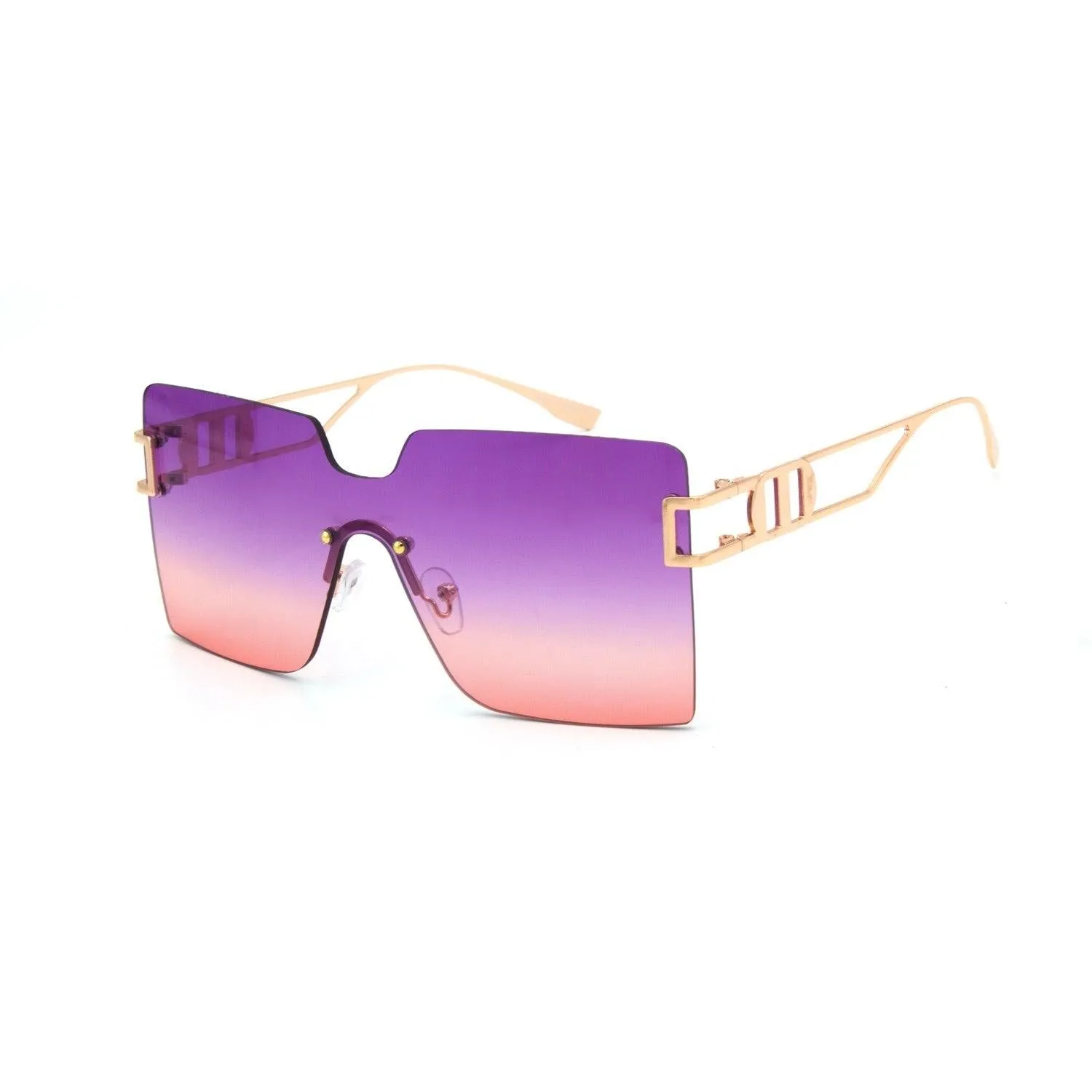 Fashion Rimless Square Sunglasses