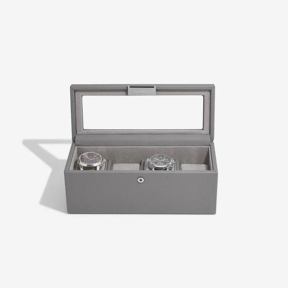 Four Piece Watch Box - Slate Grey - 76065