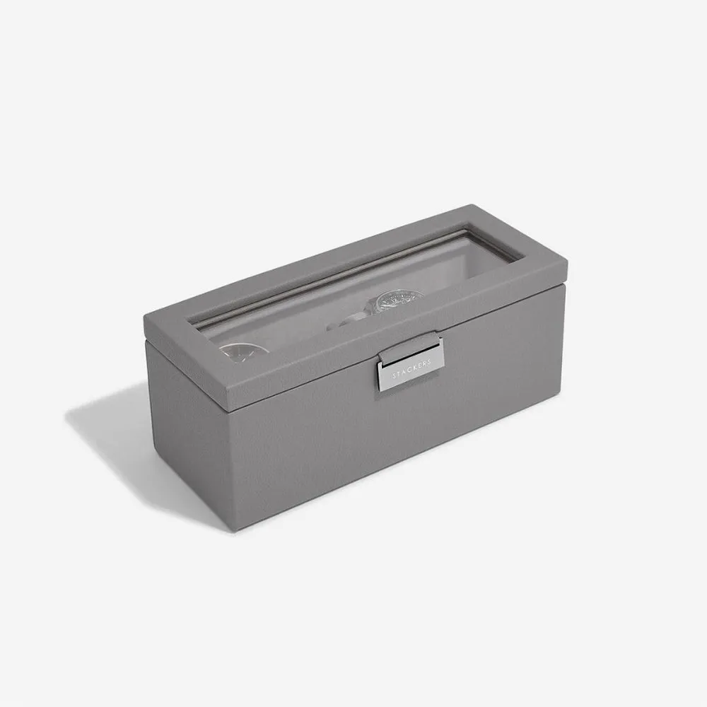 Four Piece Watch Box - Slate Grey - 76065