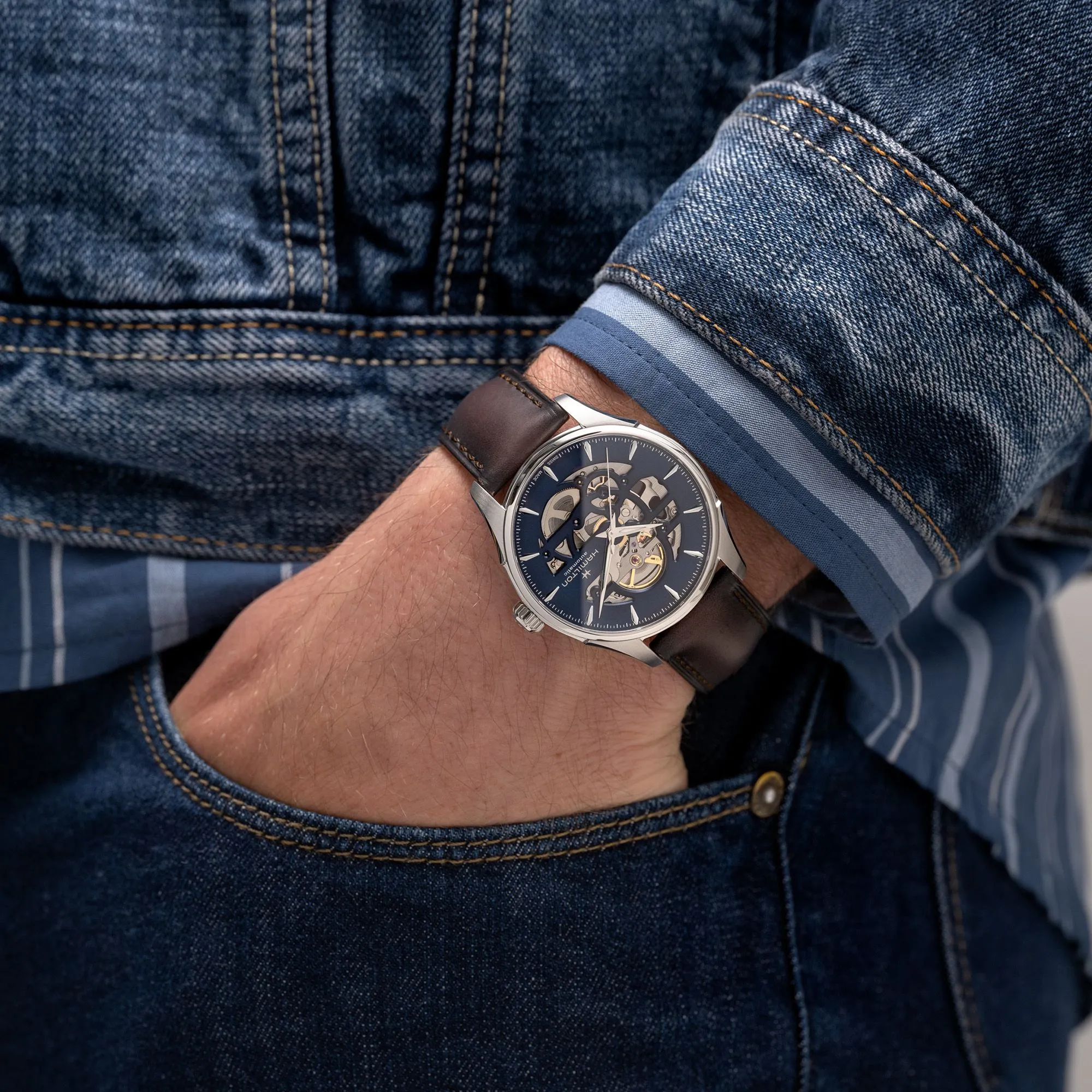Jazzmaster Skeleton Auto Gents Watch - H42535541