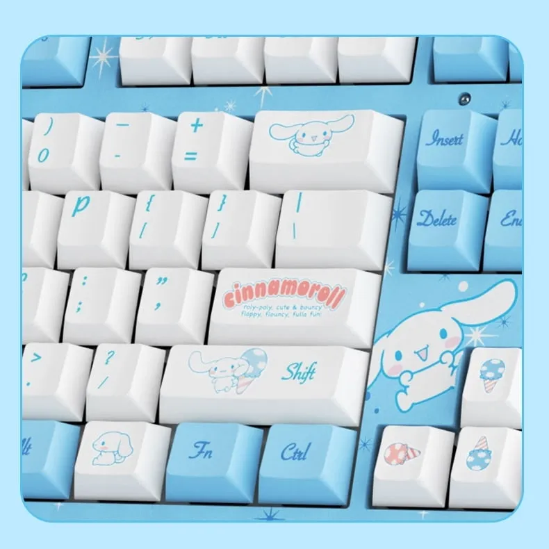Kawaii Cinnamoroll Co-branded Wired Mechanical Keyboard