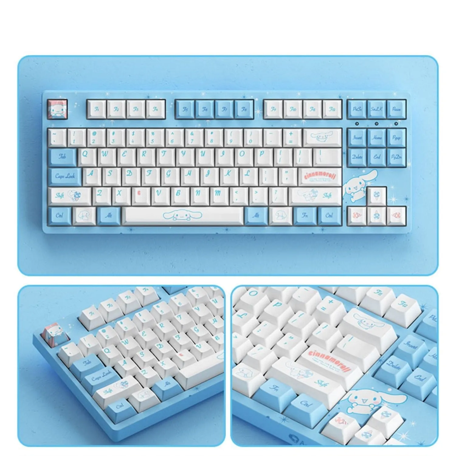 Kawaii Cinnamoroll Co-branded Wired Mechanical Keyboard