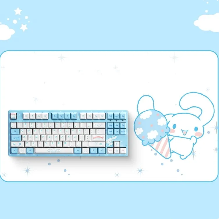 Kawaii Cinnamoroll Co-branded Wired Mechanical Keyboard