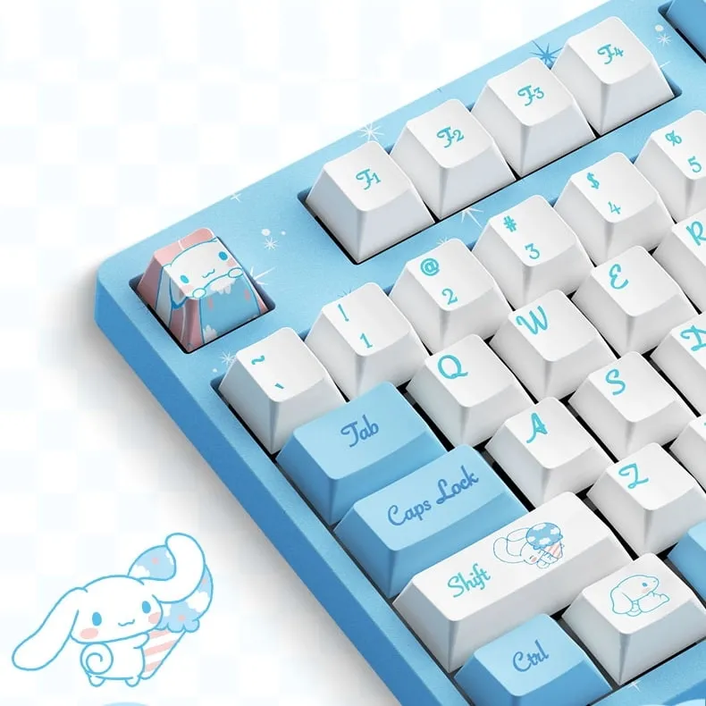 Kawaii Cinnamoroll Co-branded Wired Mechanical Keyboard