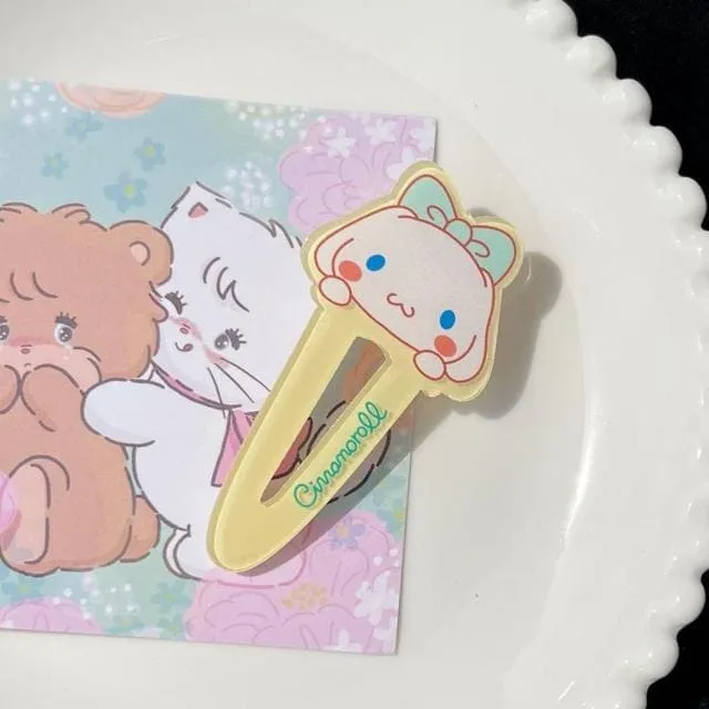Kawaii Sanrios Anime Clip Card  3 PCS
