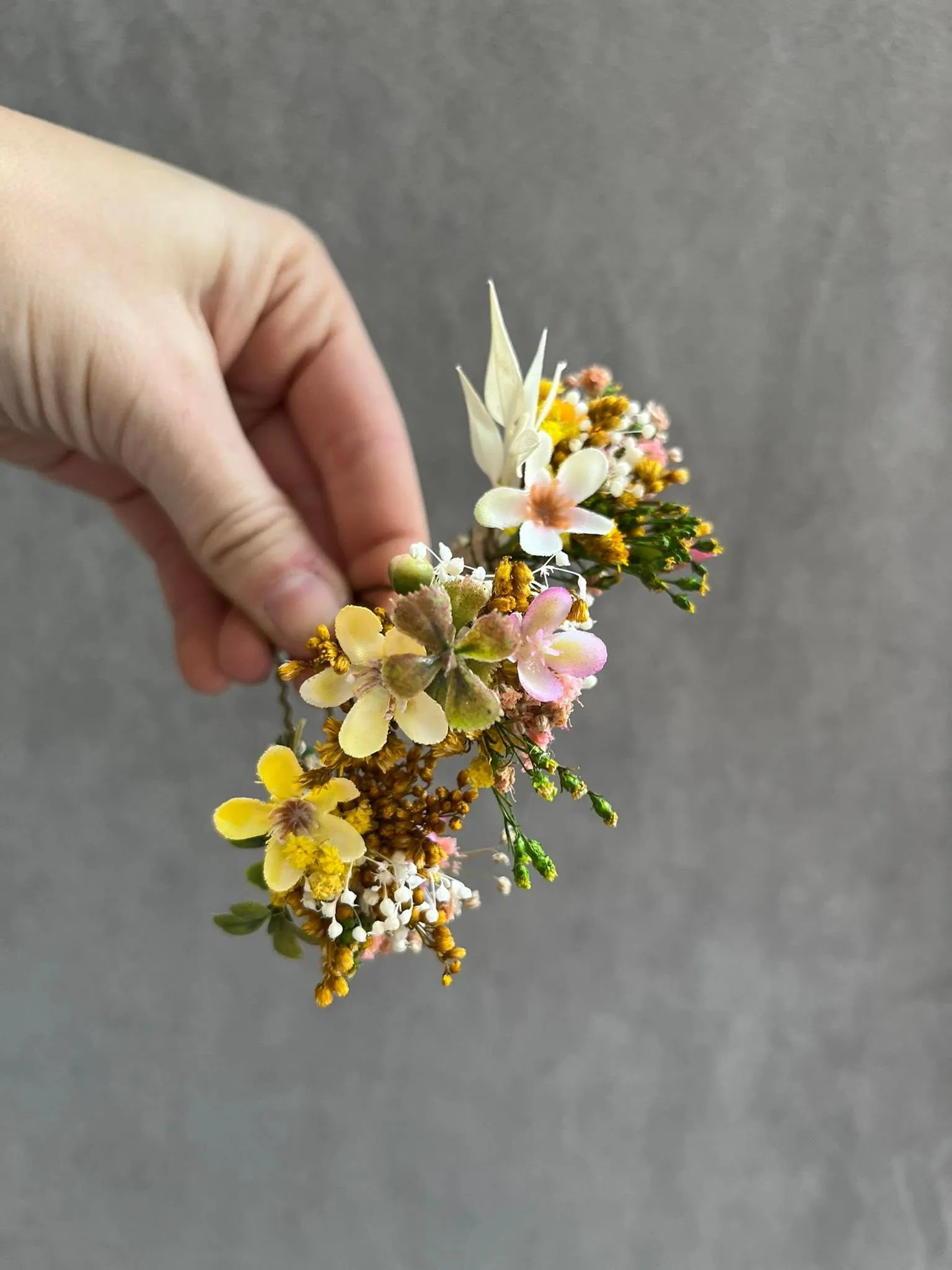 Meadow flower hairpins