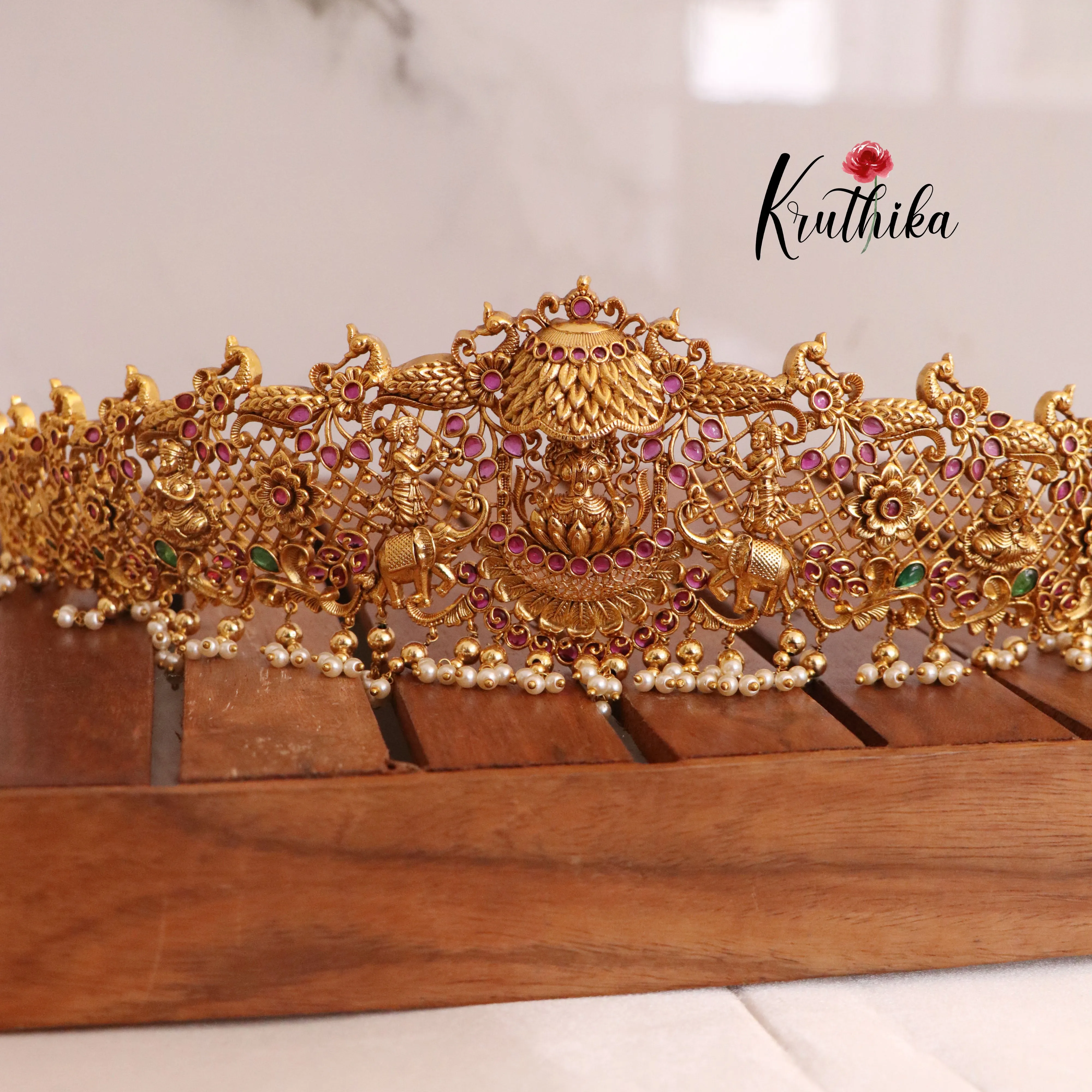 Premium Lakshmi kemp plain Hip belt vaddanam V230