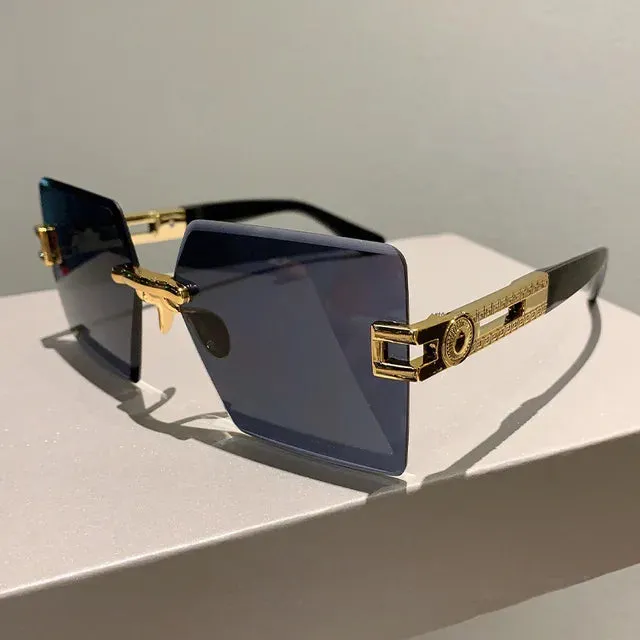 "Classy O" Rimless Fashion Sunglasses
