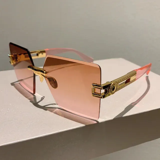 "Classy O" Rimless Fashion Sunglasses