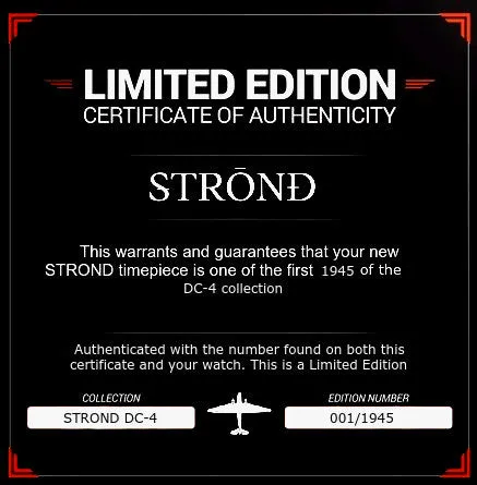 STROND DC-4 vintage automatic watch, black dial