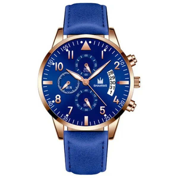 W151 Blue Band Rose Gold Rexler Collection Quartz Watch
