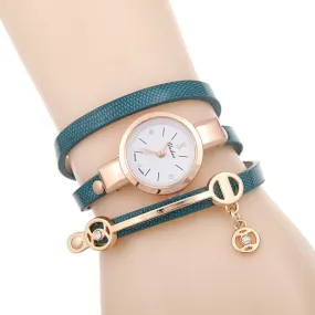 W197 Gold Teal Wrap Collection Quartz Watch