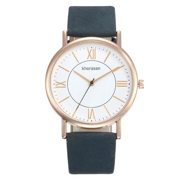 W205 Denim Blue Gold White Face Student Collection Quartz Watch