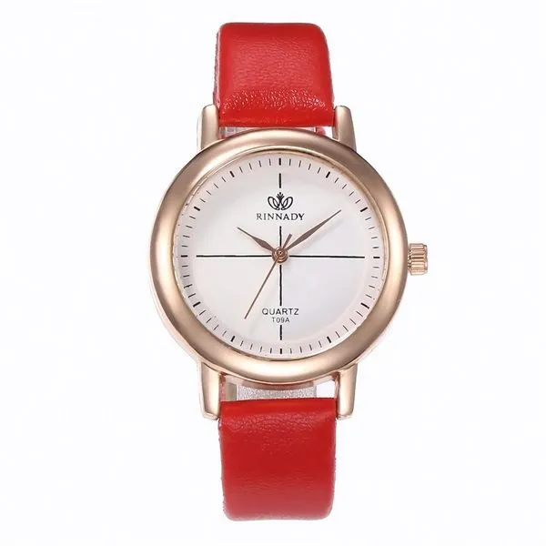 W235 Red Band Simple Quartz Watch