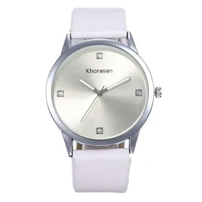 W244 Silver White Band Quartz Watch