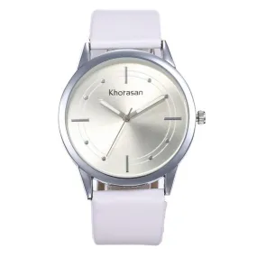 W246 Silver White Band Quartz Watch