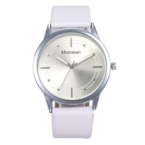 W246 Silver White Band Quartz Watch